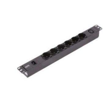 APC EPDU1010B-SCH Basic 1 HE 10A 230V 6 SCHUKO 1 C13 Easy-PDU