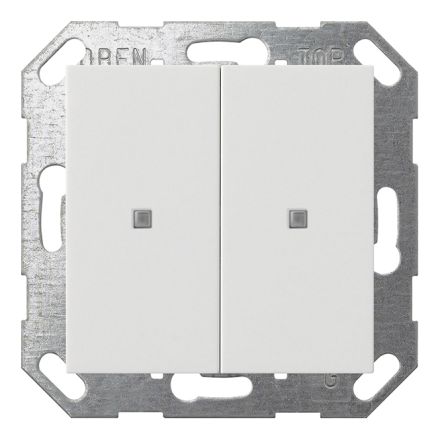 GIRA 517303 KNX push button sensor System 55 | 2-way | pure white glossy