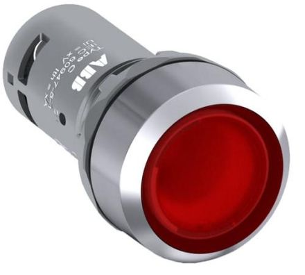 ABB Stotz contact 1SFA619100R3141 flat momentary red illuminated 1NC push button