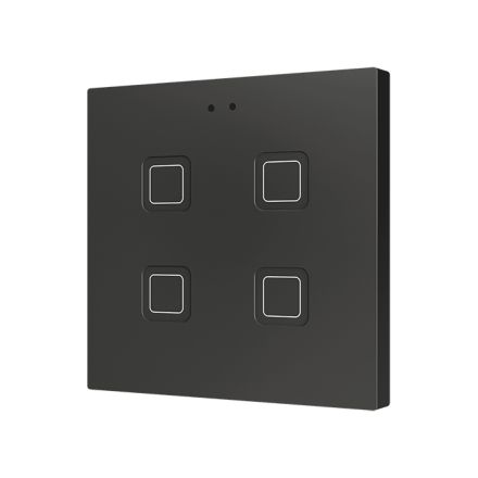 ZENNIO ZVIT4A capacitive touch sensor Tecla | 4-fold | black