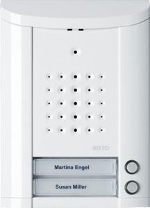 Ritto 1840270 Entravox door station audio, 2 WE, audio, white lacquered