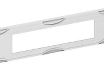 ABB Striebel & John AG163 cover 150x750 for measuring device, accessories CombiLine interior fitting system, 2CPX062889R9999