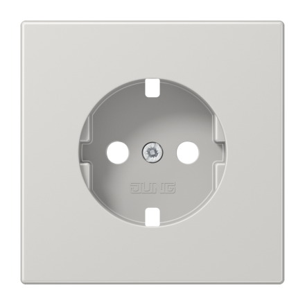 Jung LS1520PLLG cover for SCHUKO® sockets, Duroplast, LS series, light grey