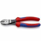 Knipex 7402180 heavy-duty side cutting pliers 180mm, thick-walled handles, 2 colours.