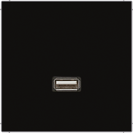 Jung MALS1122SW Multimedia connection system USB 2.0, LS series, black