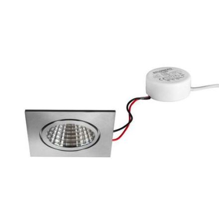 Brumberg 40376423 LED recessed spotlight 230V 6W 3000K stainless steel.
