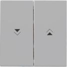 Kopp 490339004 HK07 with arrow symbol grey matt double rocker switch