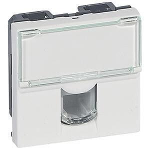 Legrand 078731 Telephone socket MOSAIC 1 for RJ11 2mod ws