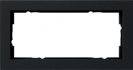 Gira 100209 2-way oM E2 black cover frame