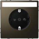 MERTEN MEG2302-6052 SCHUKO socket Moccametallic System Design