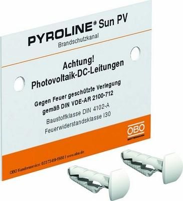 OBO Bettermann KS-BSKP DE for photovoltaic duct identification plate, 7214725