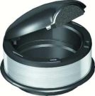 OBO Bettermann SHF80/30M/9011 black with metal ring protective cover, 7408064