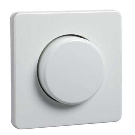 ELSO ELG227014 Central plate with rotary knob for dimmer pure white