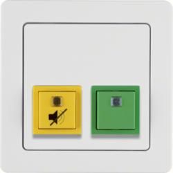 Berker 52056089 Stop/presence button with frame polar white including Berker Q.1