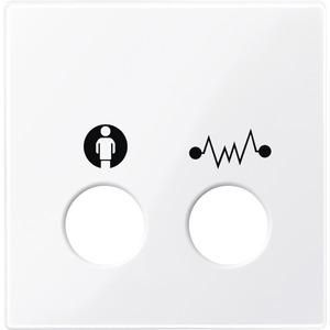 MERTEN 451125 Central plate active white glossy System M