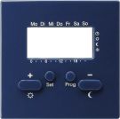 Gira 146946 Cover RTR 230 V with clock S-Color Blue