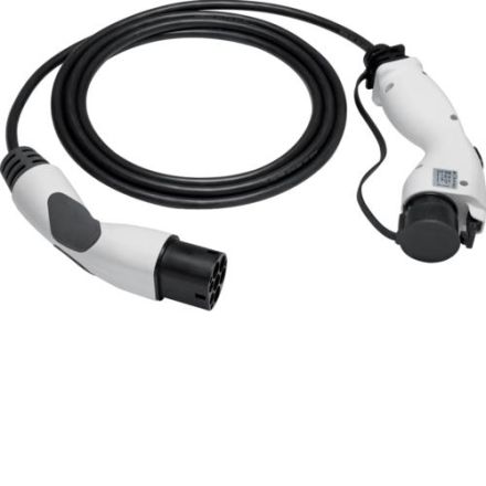 Hager XEV42151611 charging cable Mode 3 T2+T1 20A 1p black