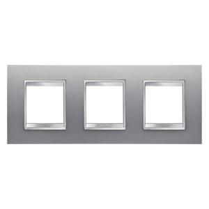 Gewiss GW16226VT LUX Inter 2+2+2M H Titanium cover frame
