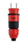 ABL 100000069 Professional plug SCHUKO & fr-be 2Elamid-2K rt sv IP54 type