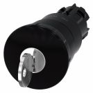 Siemens 3SU1000-1HG10-0AA0 40mm black mushroom push button