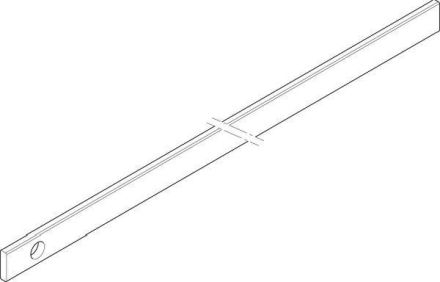 ABN 1FB 20x5x291mm horizontal one-sided CU-rail (XCUW521E)