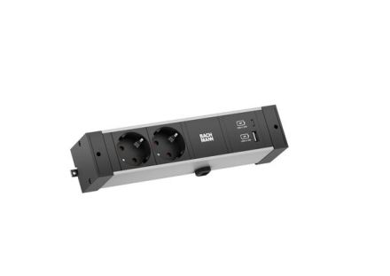 Bachmann 941.301 power strip 2f aluminum 2m 35° IP20