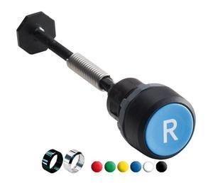 ABB Stotz-Kontakt KPR1-100R, reset button without plunger red, flat, no text CombiLine-Modular, 1SFA616160R1001