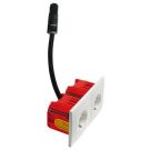 Hochköpper 00075101 H 11.6612/672.02 RD30 BW Badora double socket SCHUKO