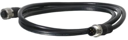 ABB Stotz-Kontakt M12-C134, cable 1 m, M12 female connector straight, 8 x 0.34 mm² and shielding, 2TLA020056R5000