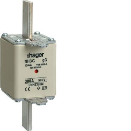 Hager LNH3300M NH fuse link NH3C gG 500V 300A K-detector