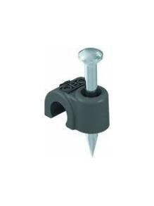 OBO Bettermann 2010 for cable 10mm L: 25mm black ISO nail clip, 2232235