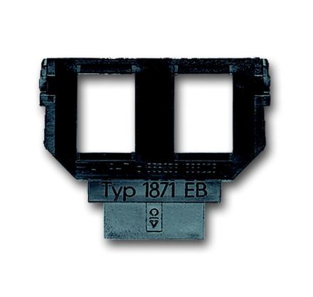 Busch-Jaeger 1871 EB socket, 2 x 6- and 8-pin modular jack, Cat. 3