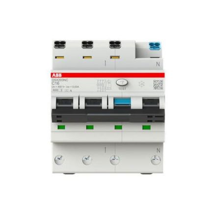 ABB Stotz-Kontakt 2CSR256192R1164 DSX203NCA-C16/0.03 6kA 3P+NAC 16 30mA FI/LS switch