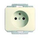Busch-Jaeger 20 MUC-22G-500 socket insert, with earthing pin special plugs ivory/white