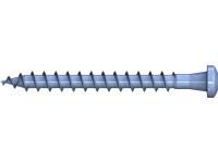 Reisser 009259S121-0500504-1 wood connector screw, pan head, TX 20, VG, SPI tip, ETA, 5.0 x 50, steel, galvanized, blue, 1x sliding, pack of 200