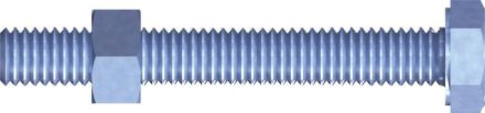 Reisser 00M601S021-080025S-1 DIN 933 + DIN 934, M 8 X 25, steel, galvanized, blue pass., pack of 50