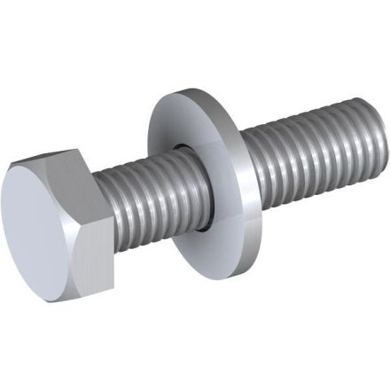 Pröpster 112 047 01 stainless steel V4A M10x25 with connection M10 screw set