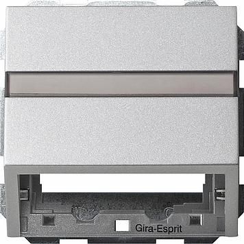 Gira 087026 data cover BSF with support ring System 55 color aluminum