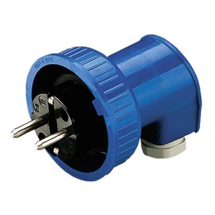Mennekes 10818 16A2P+E 230V IP angle plug SCHUKO