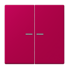 Jung LC995KO5230 2-way rocker switch with light guide, LS series, rouge rubia ( LC32101 )