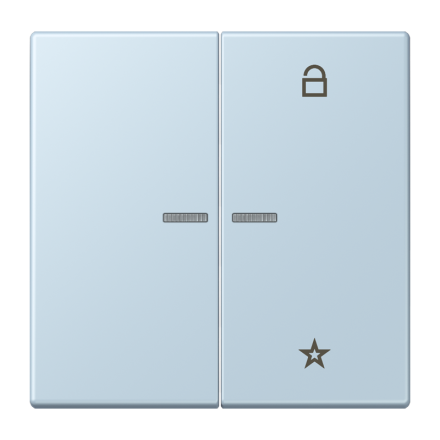 Jung FMLC1701208 eNet button universal 1-way 2-way, Duroplast, LS series, outremerclair ( LC32022 )