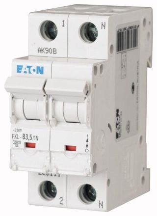 Eaton PXL-B3,5/1N circuit breaker, 3.5A, 1p+N, B-Char, 236111