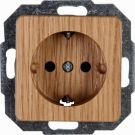Kopp 914830003 1-way 16A 250V HK02 oak SCHUKO socket
