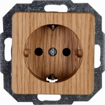Kopp 914830003 1-way 16A 250V HK02 oak SCHUKO socket