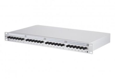 METZ CONNECT 1502020124-E OpDAT PF splice 24xST-S metal OM2 grey patch panel
