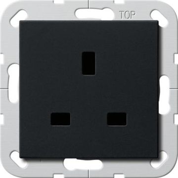 Gira 2776005 BS 13 A SH System 55 black socket