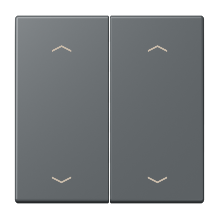 Jung LC102P202 rocker switch, with arrow symbols for 2-way button, LS series, gris foncé 31