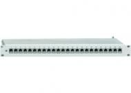 Rutenbeck 24xRJ45s light grey basic 19' patch panel flex Cat6 1U