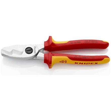 Knipex 0302676 cable shears 200mm with pre- and post-cut (9516200)