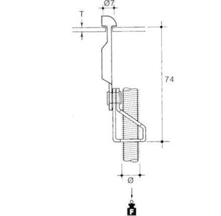 Niedax NH083-AM6T EKLIPS ceiling mounting